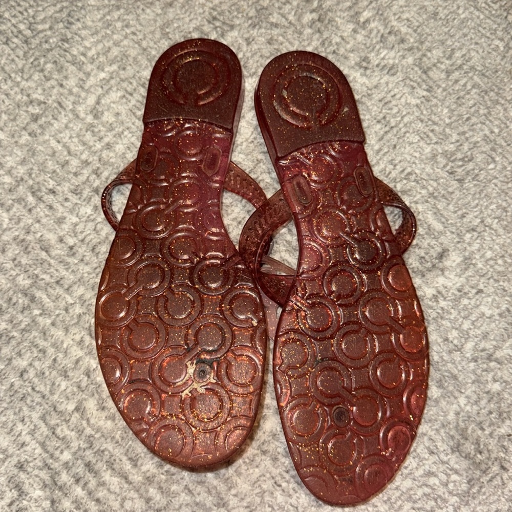 COACH Butterfly Embellished Sandals - Picture 3 of 3